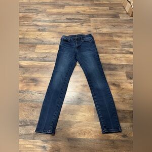 Aeropostale Women's Dark Indigo Skinny Jeans - Stretch Slim Fit